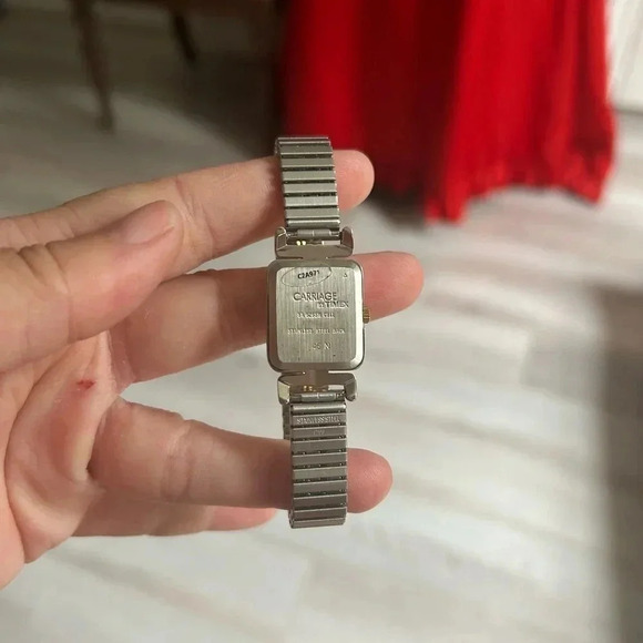 4/$100 Carriage analog stainless steel wrist watch  unisex 6 inches - Picture 6 of 6